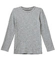 Sofie Schnoor Bluse - Rib - Petriciask - Gråmeleret