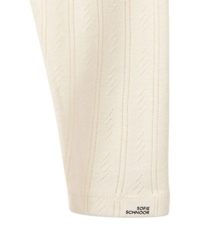 Sofie Schnoor Leggings - Nalinesb - Off White m. hulmønster
