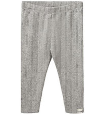 Sofie Schnoor Leggings - Nalinesb - Gråmeleret m. hulmønster