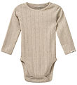 Sofie Schnoor Body l/æ - DicteSB - Beige m. hulmønster