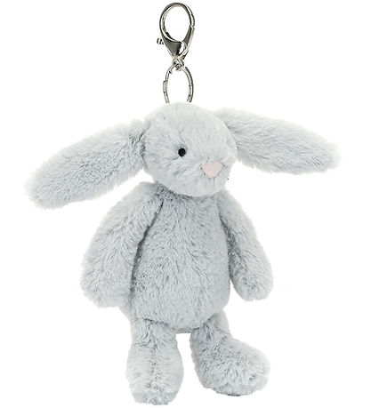 Jellycat Nøglering - 18x5 cm - Bashful Silver Bunny Bag