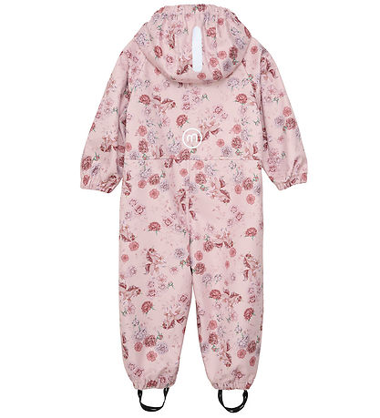 Minymo Softshelldragt - Peach Whip m. Blomster