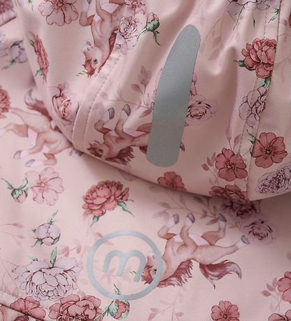 Minymo Softshelldragt - Peach Whip m. Blomster