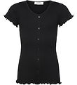 Rosemunde T-shirt - Rib - Baybay - Sort