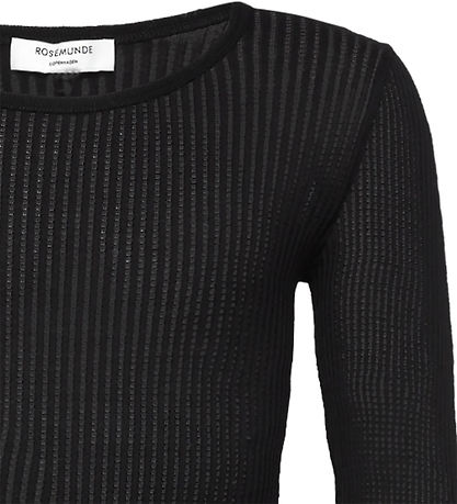 Rosemunde Bluse - Rib - Baku - Sort
