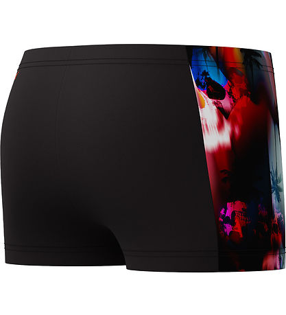 Speedo Badebukser - Digital Panel - Sort m. Print