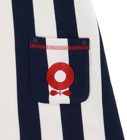 Katvig Kjole - Navy/Hvidstribet