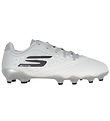 Skechers Fodboldstøvler - Razor 1.5 JR Youth FG - Hvid/Sølv
