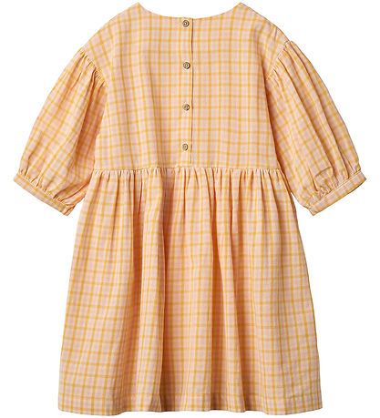 Wheat Kjole - Magda - Yellow Check