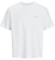 Jack & Jones T-shirt - JorParos - Bright White/BANDANA