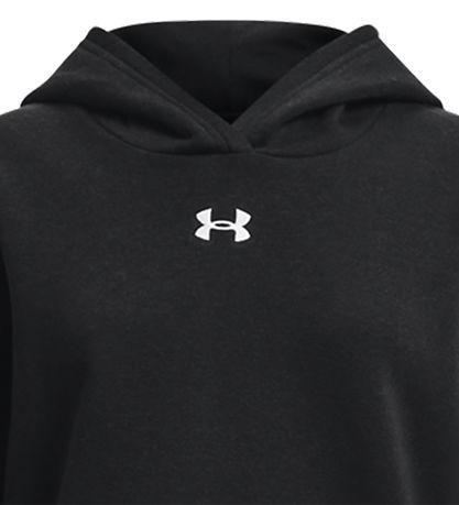 Under Armour Hættetrøje - Cropped - Rival - Sort