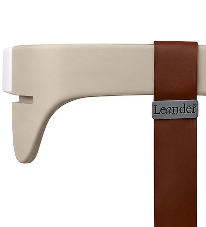 Leander Classic Bøjle til Højstol - Cappuccino m. Læderstrop