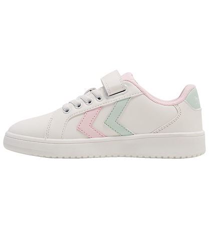 Hummel Sko - Derby Court Jr - Hvid/Pink