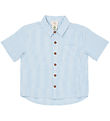 Copenhagen Colors Skjorte - Sky Blue W. Cream Stripe