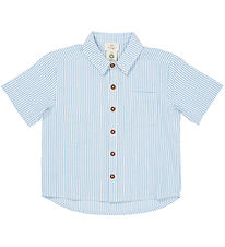 Copenhagen Colors Skjorta - Sky Blue V. Cream Stripe