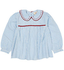 Copenhagen Colors Tunika - Sky Blue W. Cream Stripe W. Berry
