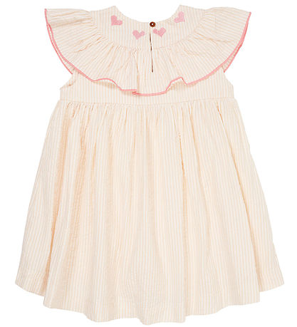 Copenhagen Colors Kjole - Dusty Rose W. Creame Stripe W. Pink