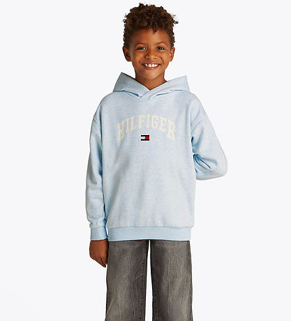 Tommy Hilfiger Hættetrøje - Varsity - Breezy Blue Heather