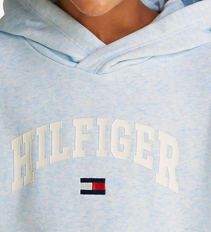 Tommy Hilfiger Hættetrøje - Varsity - Breezy Blue Heather