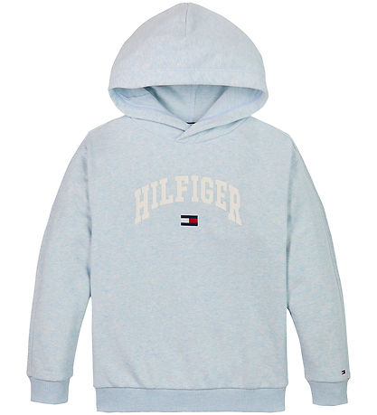 Tommy Hilfiger Hættetrøje - Varsity - Breezy Blue Heather
