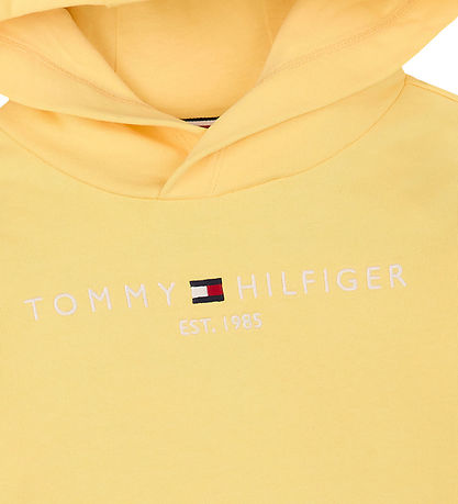Tommy Hilfiger Hættetrøje - Corp Logo - Citronella