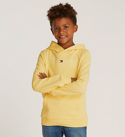 Tommy Hilfiger Hættetrøje - Corp Logo - Citronella