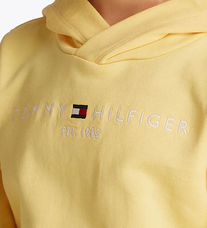 Tommy Hilfiger Hættetrøje - Corp Logo - Citronella