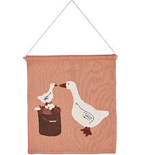 Smallstuff Vægdekoration - 37x33 cm - Farmliving geese