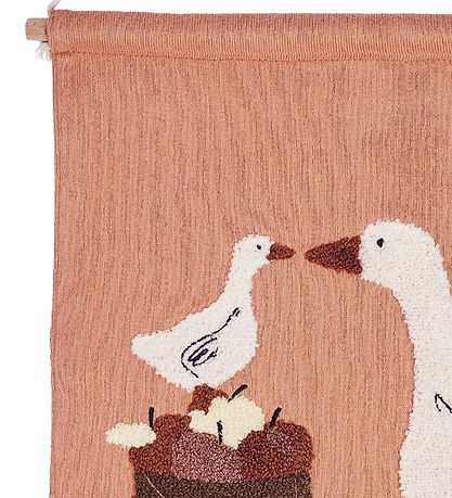 Smallstuff Vægdekoration - 37x33 cm - Farmliving geese