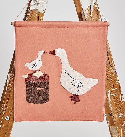 Smallstuff Vægdekoration - 37x33 cm - Farmliving geese