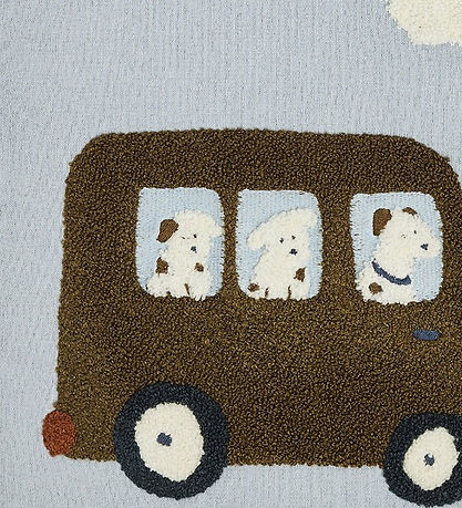 Smallstuff Vægdekoration - 37x33 cm - Dogs driving
