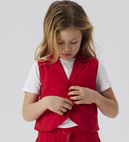 Name It Vest - NkfFalinnen - Kort - Chinese Red