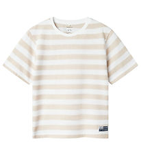 Name It T-shirt - NkmFerm - Bright White/Peyote