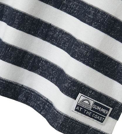 Name It T-shirt - NkmFerm - Bright White/Navy Blazer