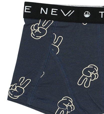 The New Boxershorts - 2-pak - Black Beauty/Navy m. Print