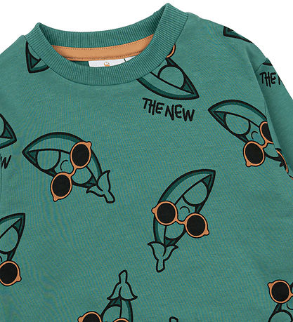 The New Siblings Sweatshirt - TnstNeo - Bottle Green m. Ærter