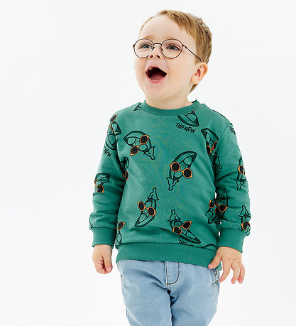 The New Siblings Sweatshirt - TnstNeo - Bottle Green m. Ærter