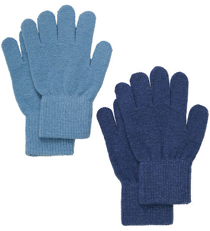 CeLaVi Handskar - Ull/Nylon - Stickad - 2-pack - Oceanien