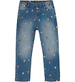 Minymo Jeans m. Stickerei - Blue Nebel