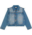 Minymo Denim Jakke M. Embroidery - Blue Fog