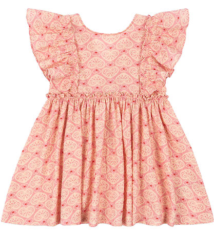 Konges Sløjd Kjole - Ava Bow - Lacy Pink
