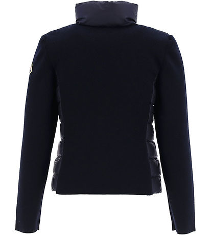 Moncler Cardigan - Uld/Dun - Navy