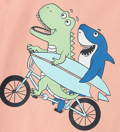 Name It T-shirt - NmmVux - Peach Pearl/Bike