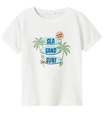 Name It T-shirt - NmmVux - Bright White/Sea