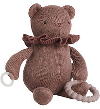 Smallstuff Aktivitetsbamse - Strik - 17 cm - Dark Rose