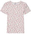 Hust and Claire T-shirt - Alma - Ivory m. Blomster