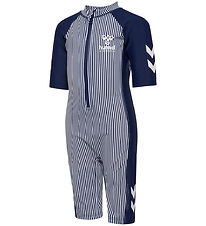 Hummel Coverall Swimsuit - UV40+ - HmlMorgat - Navy Blue/Bright 