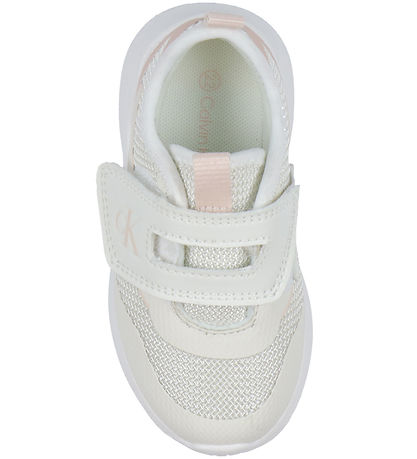 Calvin Klein Sko - Low Cute Lace-Up - Off White/Nude