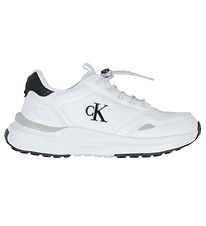 Calvin Klein Sko - Low Cut Lace-Up - Hvid/Sort