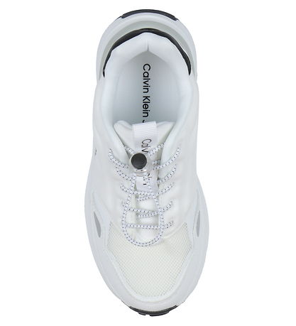 Calvin Klein Sko - Low Cut Lace-Up - Hvid/Sort